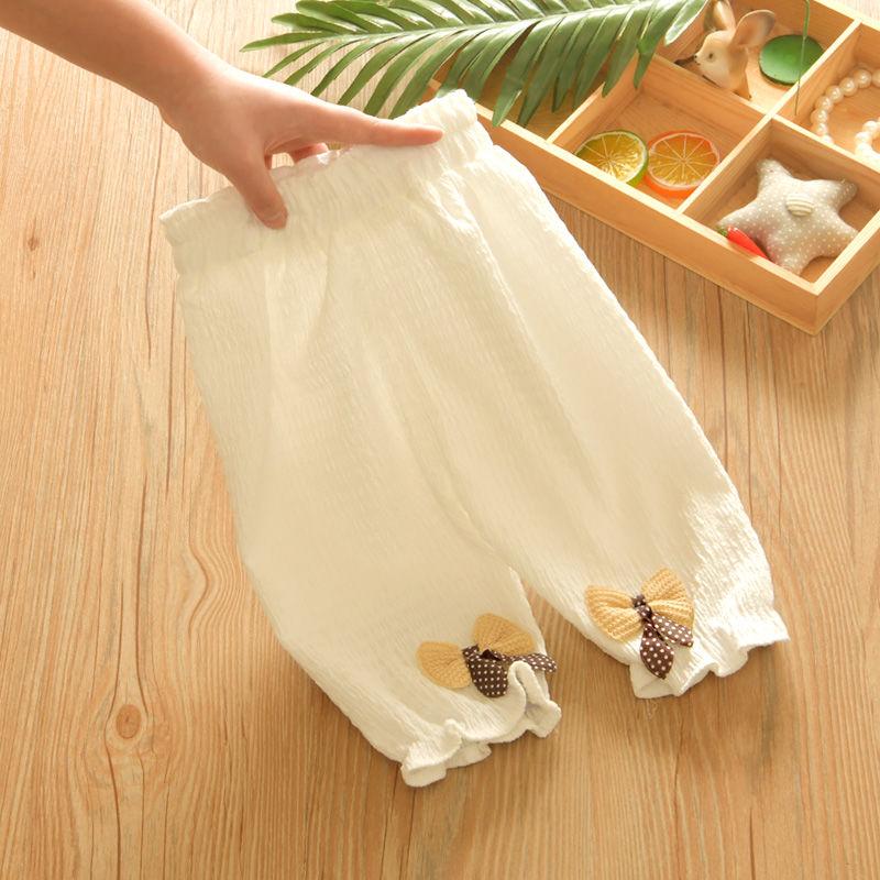 Children's Leggings Summer Cropped Pants, Baby Summer Clothes Outer Pants Thin Design