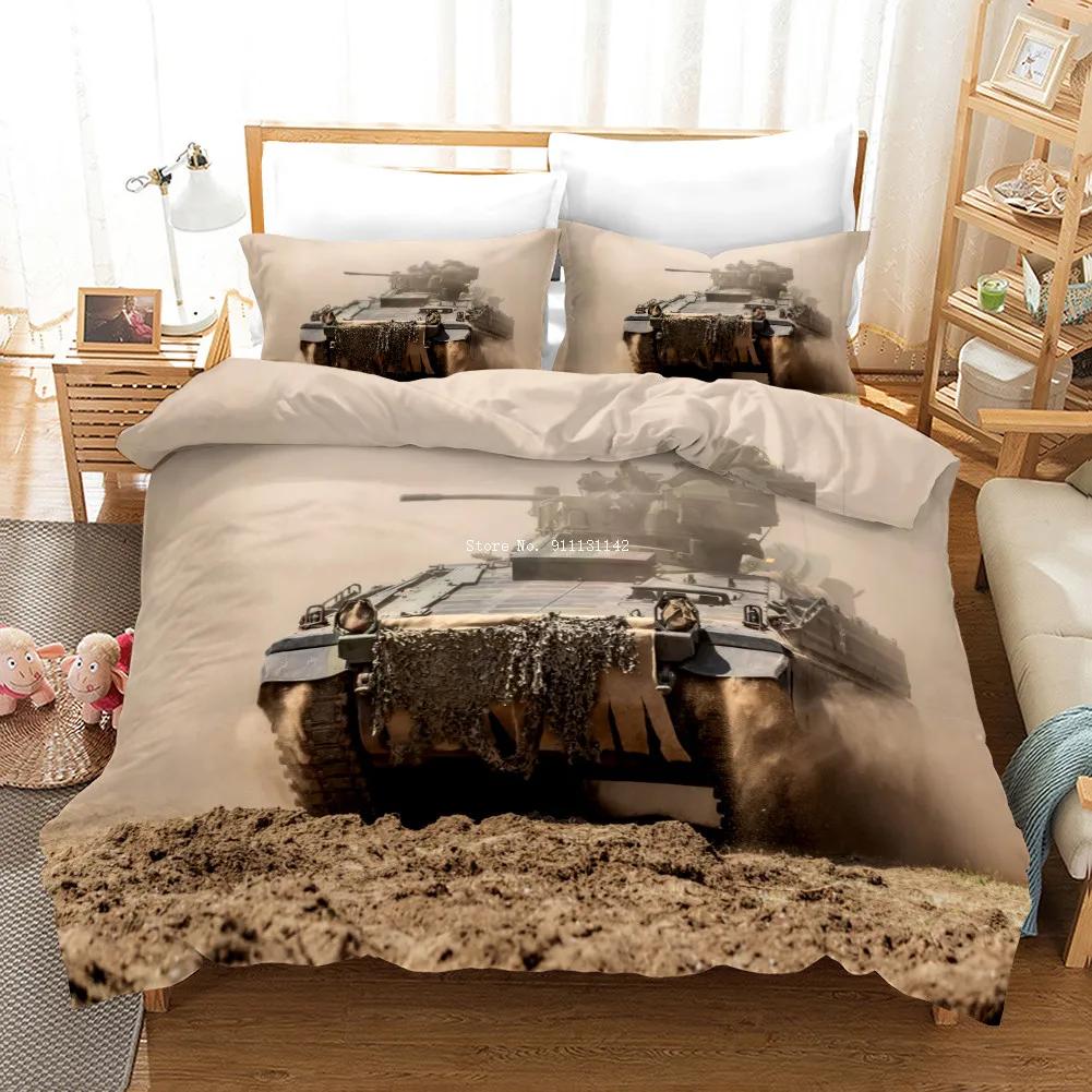 Tank Race Bedding Set Deluxe Home Textile Single Double King Queen Bedding Set Modern Down Quilt Cover And Pillowcase