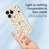 For iPhone 17 Pro Max Case Small Flower Leaves Pattern Printing Straight Edge TPU Phone Back Cover