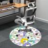 1pc Penguin Parade Office Round Area Rug, Indoor Mat Suitable ForOffice, Under Office Chairs Bedroom Living Room Home Decor, Room Deco, D079