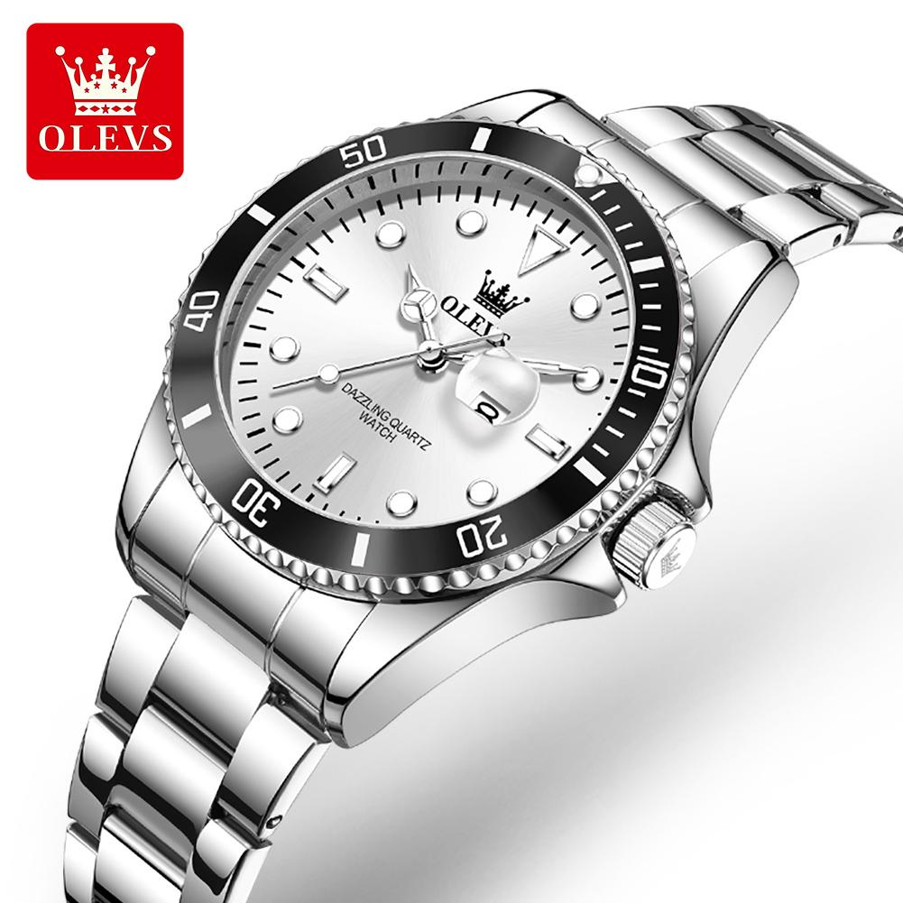 

OLEVS Ladies Watch Classic Women s Watch Automatic Date Stainless Steel Waterproof Luminous Quartz Watch for Ladies белый