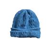 Women S Blue Knit Slouch Hat Winter Warm Thick Beanie Cap
