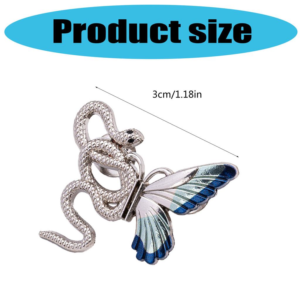3PCS Snake Butterfly Design Waist Tightening Clip Waist Adjusting Pin For Loose Jeans Pants Women Fashion Waist Decors