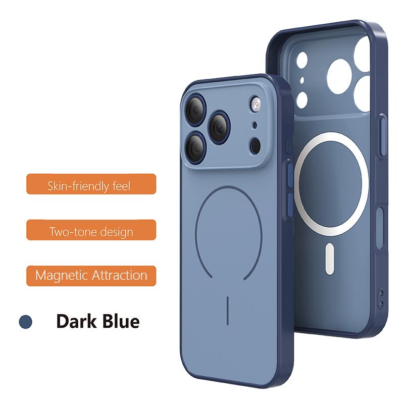 Luxury Matte For Magsafe Phone Case for 17 Pro Max 16 15 14 13 12 11 Pro Air Magnetic Shockproof Bumper Back Cases Cover