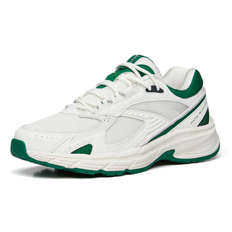 Anta AT951 Nízké sportovní ležérní boty Pánské bílo-zelené tenisky 912235596-10