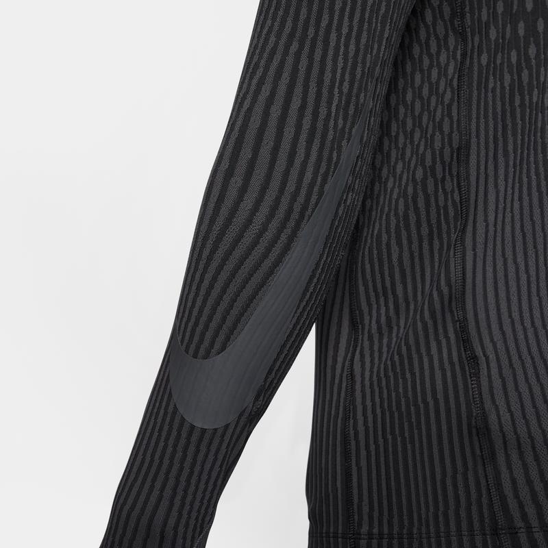 Nike Dri-Fit Stretch Pullover Stand Collar Raglan Long Sleeve Soccer Shirt Men Tops FN2408-010