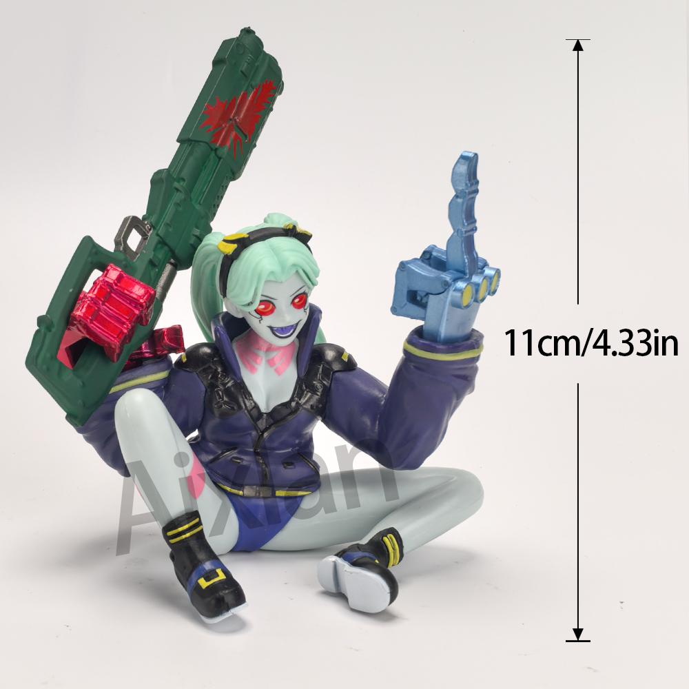 Aixlan David Martinez Rebecca PVC Action Figure Cyberpunk Edgerunners Amine Figure Collectible Model Christmas Gift Toy Doll