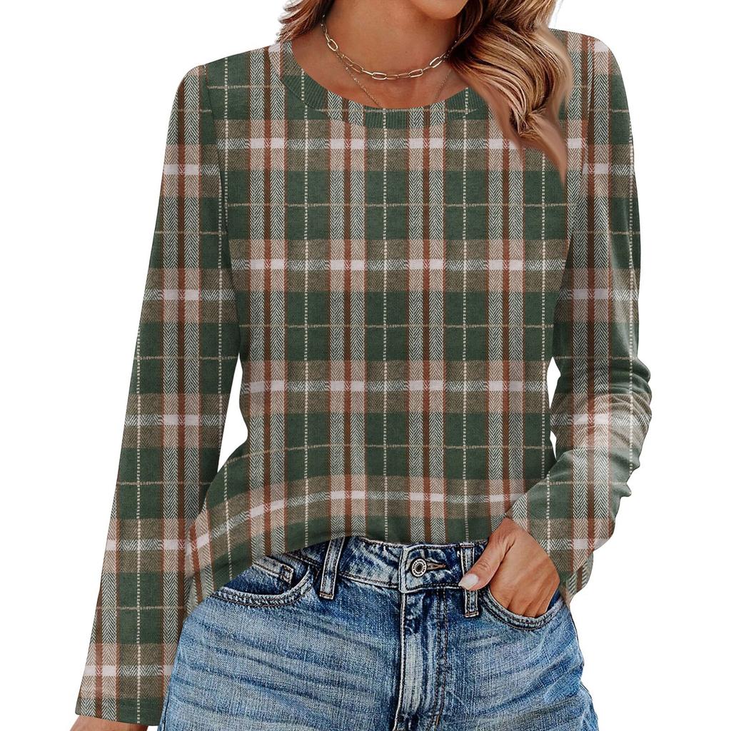 Košile s dlouhým rukávem pro ženy Roztomilý potisk Grafika Trička Halenky Běžné Velikosti Zásadní topy Pulovr