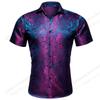 Paisley Texture Hawaiian Shirt Vintage Flower 3D Print Shirt Men Women Fashion Short Sleeve Luxury Beach Blouse Men Clothing New