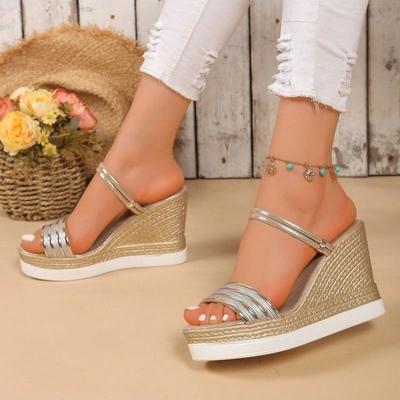 Damen Sandalen Sommerschuhe Damen Keilsandalen Plateauschuhe High Heels Designer Sandalen Bequeme Damenschuhe in Übergröße
