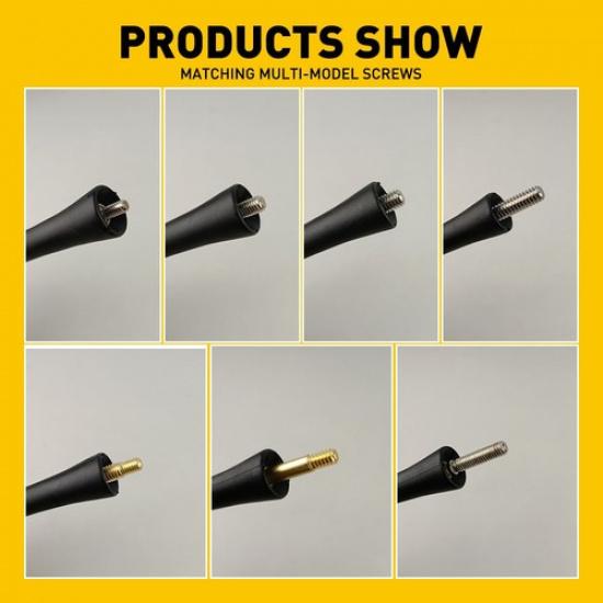 9" Auto Aluminum Alloy Carbon Fiber FM AM Radio Car Aerial Antenna AAA EOA