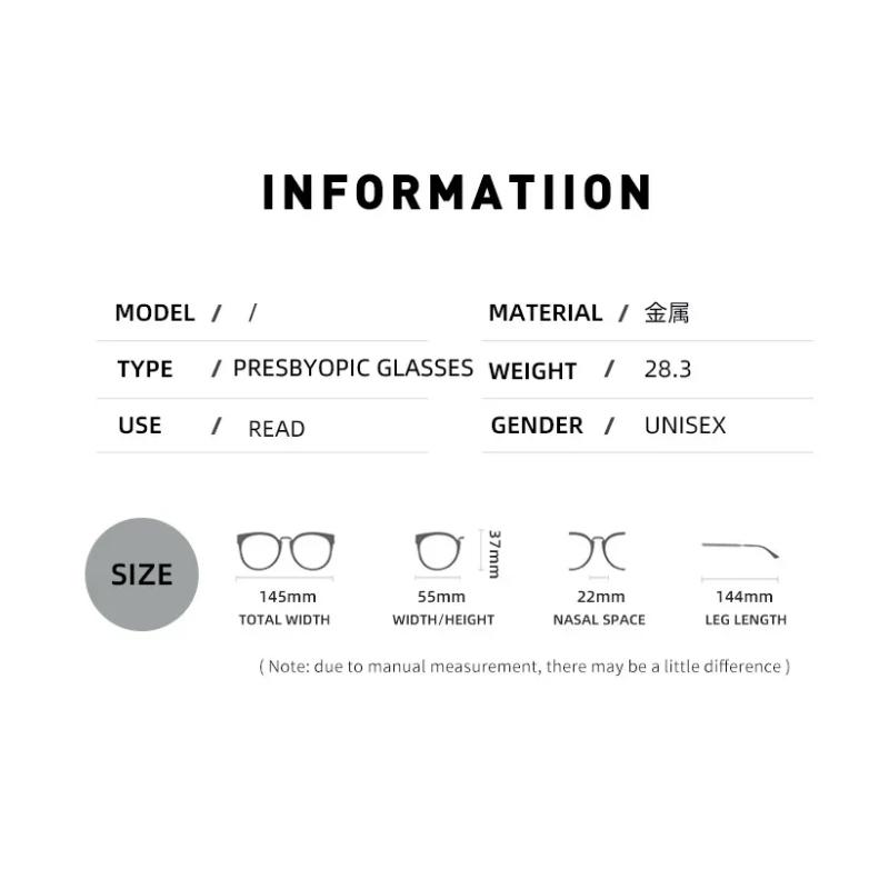Anti-Blaulicht-Blockierende High-Definition Lesebrille für Damen mit Ultraleichtem und Stilvollem Rahmenloser Plano-Brille