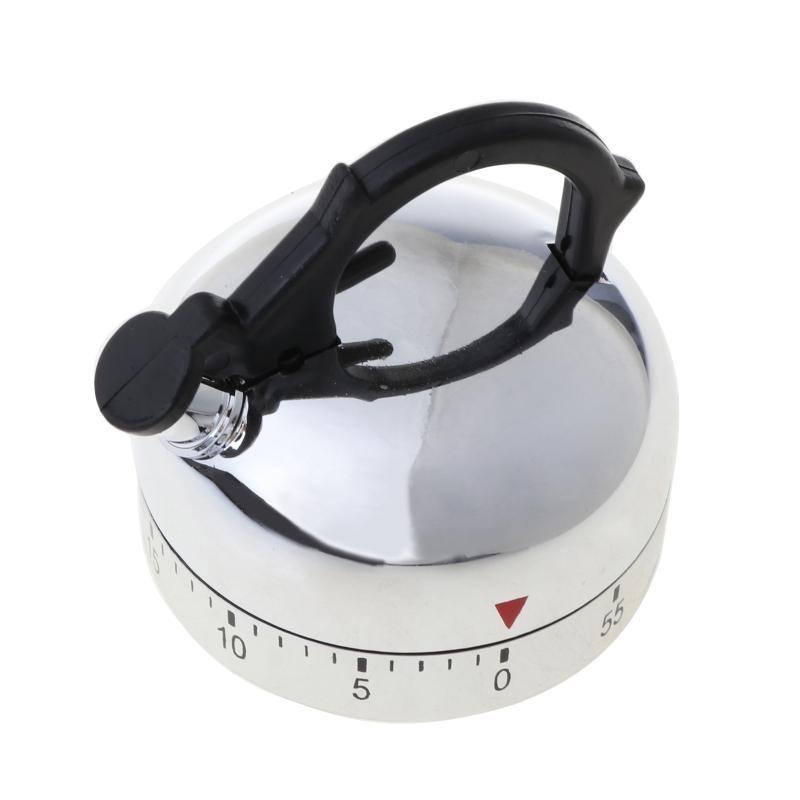 60 Counting Teapot Shaped Kitchen Cooking Alarm Clock Timer Mechanical top sale