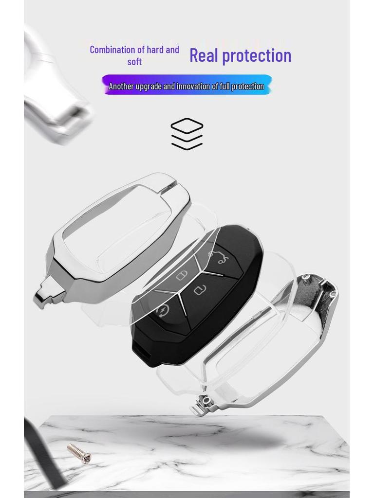 Lynk&Co 01/02/03 Key Fob Cover with Buckle - 01 PHEV Remote Protection.