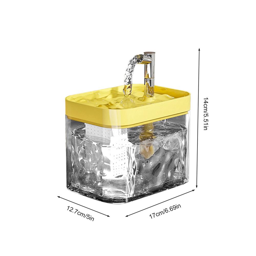

Автоматическая поилка Автоматический фонтан для кошек Диспенсер Фонтан для питомцев Миска для воды Диспенсер для питья для собак Для маленьких и средних кошек жёлтый