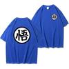Summer Fashion Anime Son Goku Cosplay T-shirt Cotton Short Sleeve Tops Tee Loose Oversized Casual T Shirts Men Harajuku Clothing