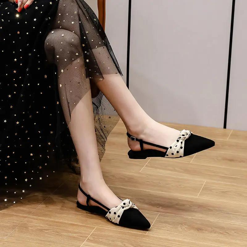 Fashion Closed Sandals for Women Polka Dots Woman Shoes On Sale Wholesale Offer 2025 Luxury Designer Comfort Chic and Elegant Pvc Sandal