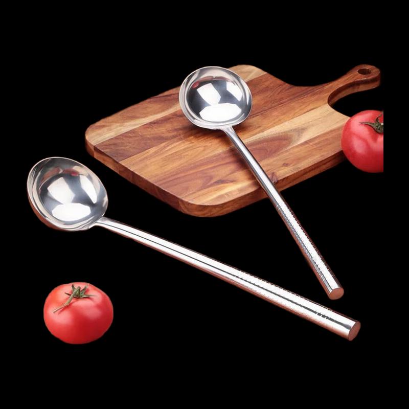 NHZHIW Extended Stainless Steel Commercial Serving Spoon