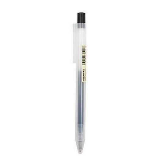 MUJI Gelinkt Balpen met Drukknop, 0.38/0.5mm, Zwart