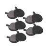 5 Pair Resin Mountain Bike Disc Brake Pads Black Semi Metal Mountain Bike Brake Replacement Low Noise L-02 Brake Pads