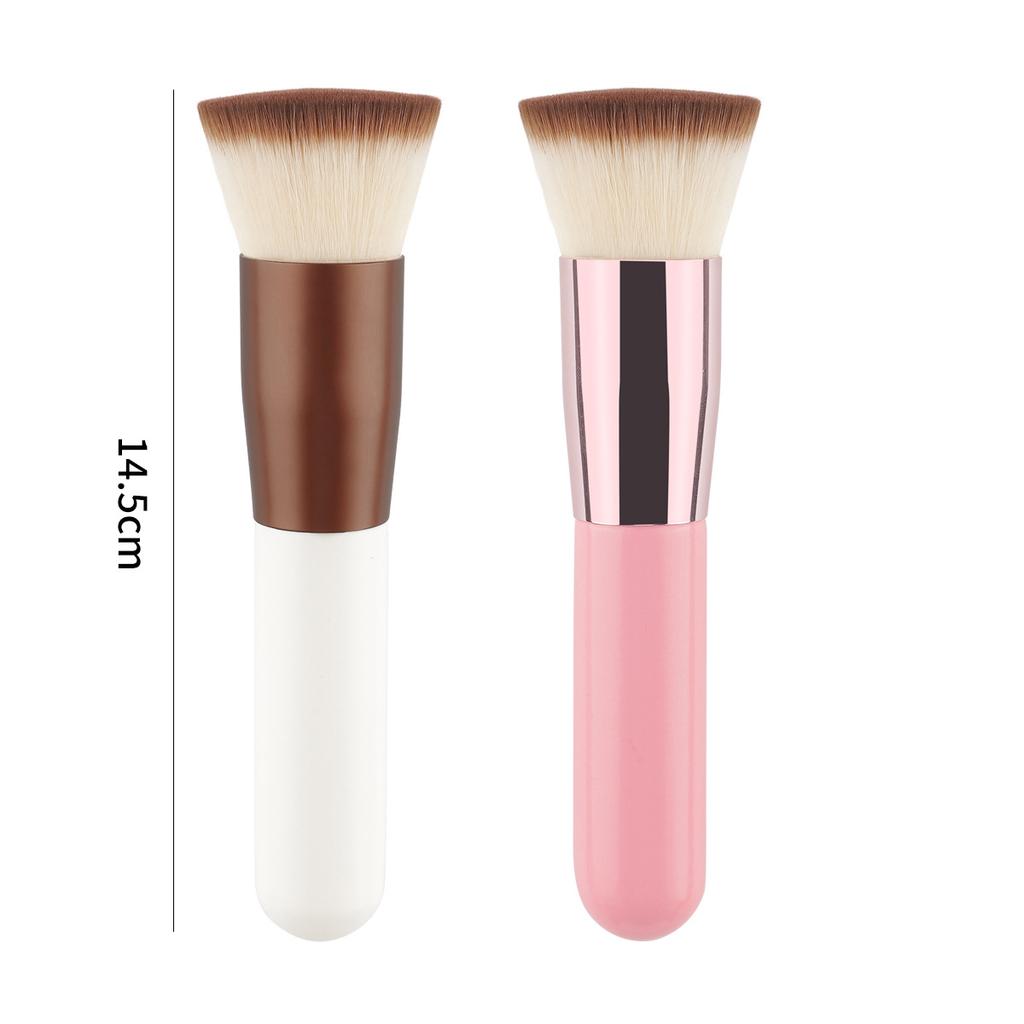 Big Chubby Dun Flat Head Foundation Brush BB Cream Liquid Foundation Brush Concealer Brush Soft Hair No Traces Do Not Eat Powder Face Beauty Tools