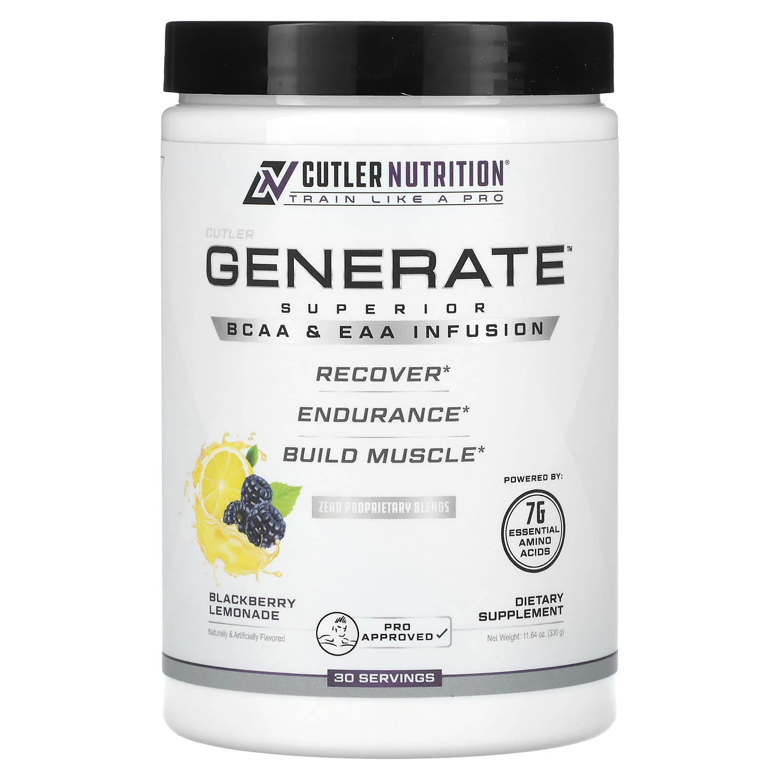 

Created, Excellent Bcaa & Eaa Content, Blackberry Lemonade Flavor, 330G (11.64Oz)