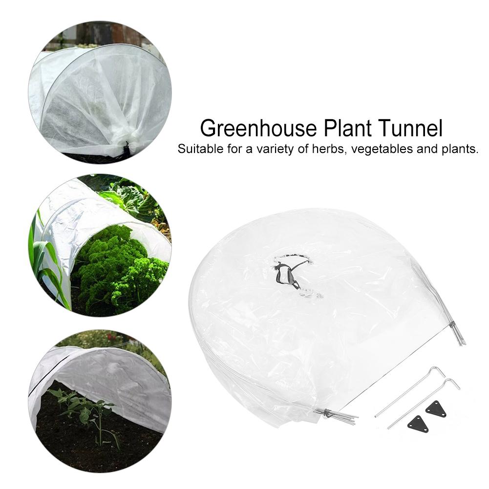 Plastic Film Shade Culture Tunnel Plant Grow Protection Tunnel for Greenhouse Planting