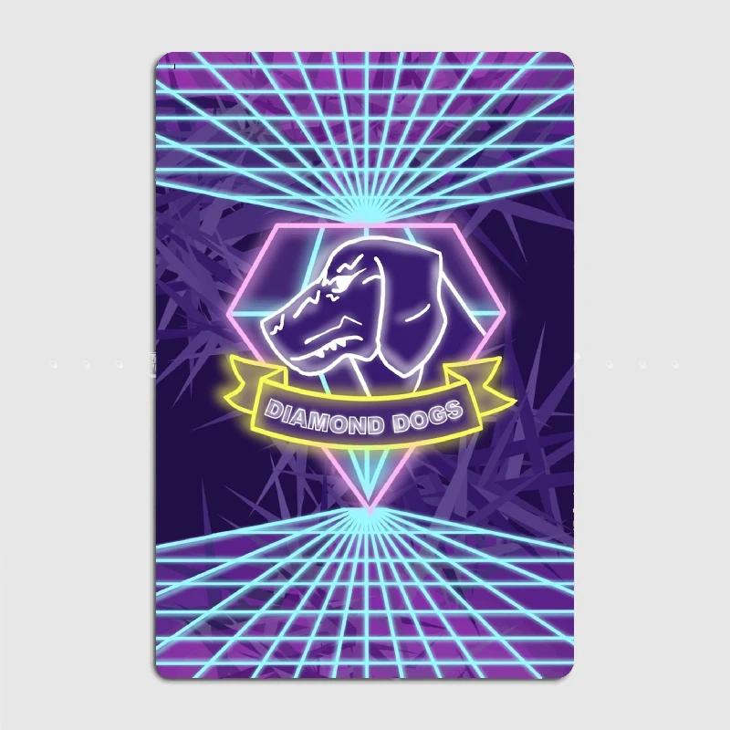 DORA Tin Sign Metal Gear Solid Red Alert Metal Plaque Poster Mural Painting Retro Pub Garage Tin Sign Posters