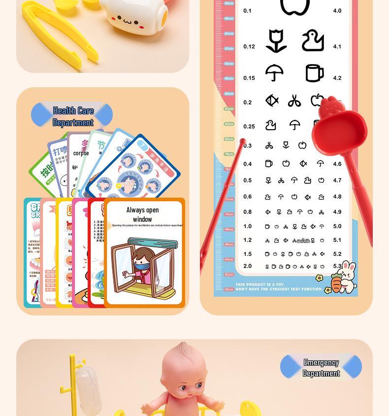 Little Doctor Toy Set: Pretend Medical Play Kit with Stethoscope & Injection for Children