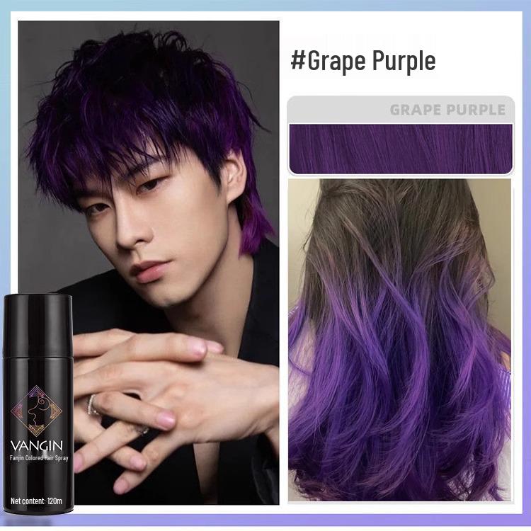 Temporary Washable Hair Dye Spray - One Spray for Black Color