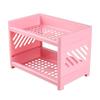 Double-Layer Mini Storage Shelf - Desktop Organizer for Dormitory and Bathroom