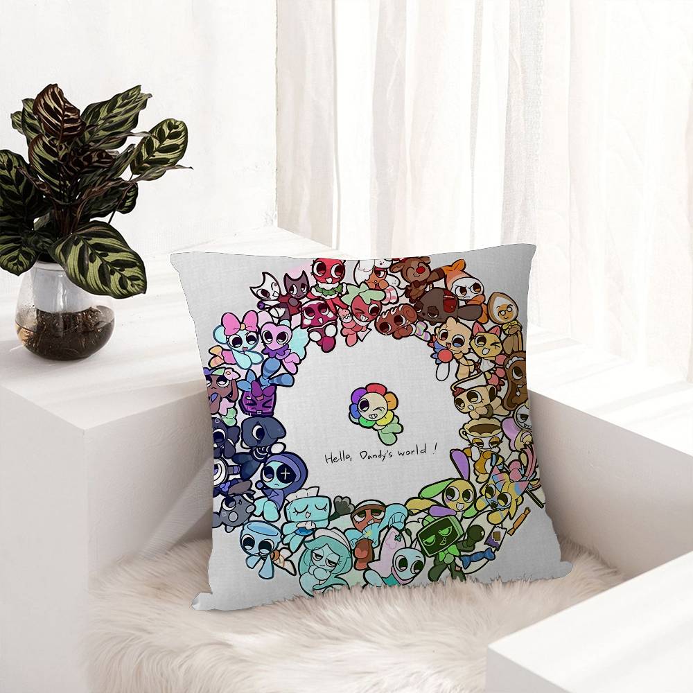 D-Dandys WorldS Cartoon Personalized Pillow Cover Kids Bedroom Wild Party Decor Pillowcase Kid Birthday Shower Gift