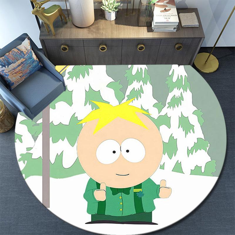 Butters Pattern Round rug,Carpet Rug for Living Room Bedroom Playroom ,Non-slip Floor Mat,Holiday Gifts and Birthday Gifts.