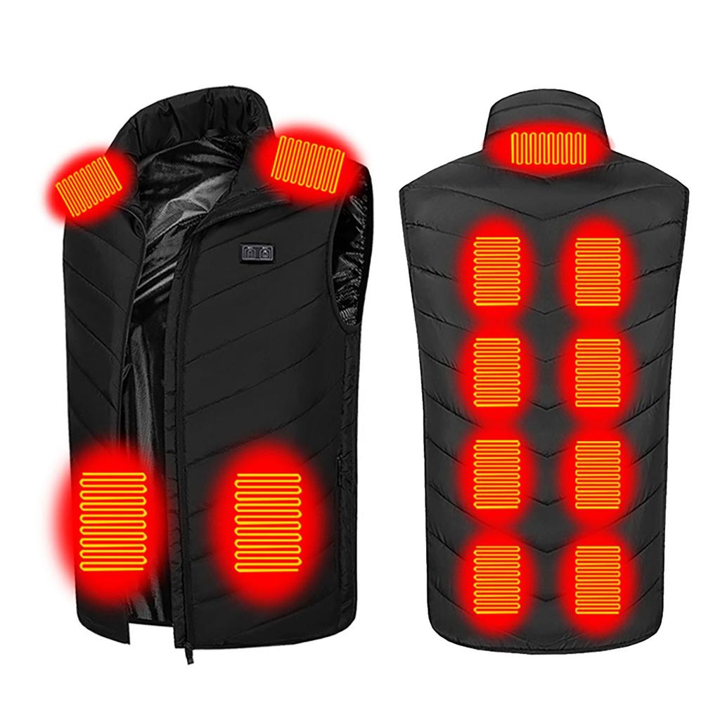 Newly Upgraded Dual Control 13 Heating Vest Constant Temperature Intelligent Electric Heating Vest