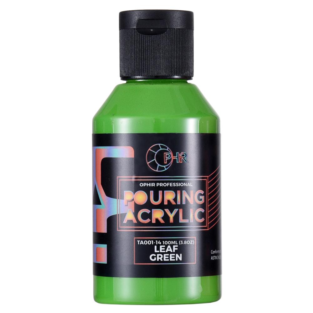 

OPHIR Акрилова фарба для заливки на водній основі з високою плинністю Художнє приладдя 36 кольорів на вибір 100 мл/пляшка TA001 14 LEAF GREEN