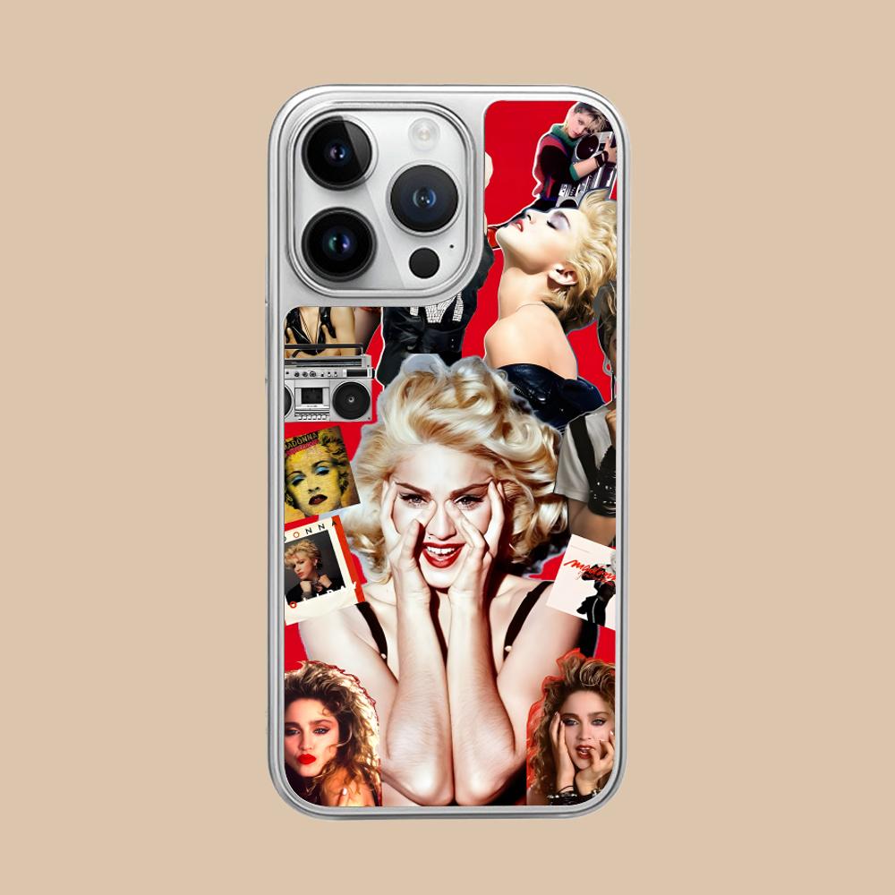 Miley Cyrus Handyhülle für iPhone 17 16 15 14 13 12 11 Air Pro Max Plus Versilbert Bunte Hülle Luxuriöse Hübsche Hülle