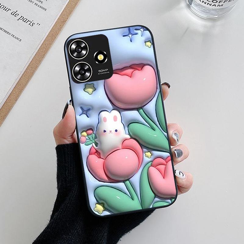 Pre ZTE Blade V50 Dizajnové puzdro Kvetinové maľované silikónové puzdrá Pre ZTE Blade A73 4G / V50 Smart Axon 50 Lite Puzdro TPU kryt Fundas