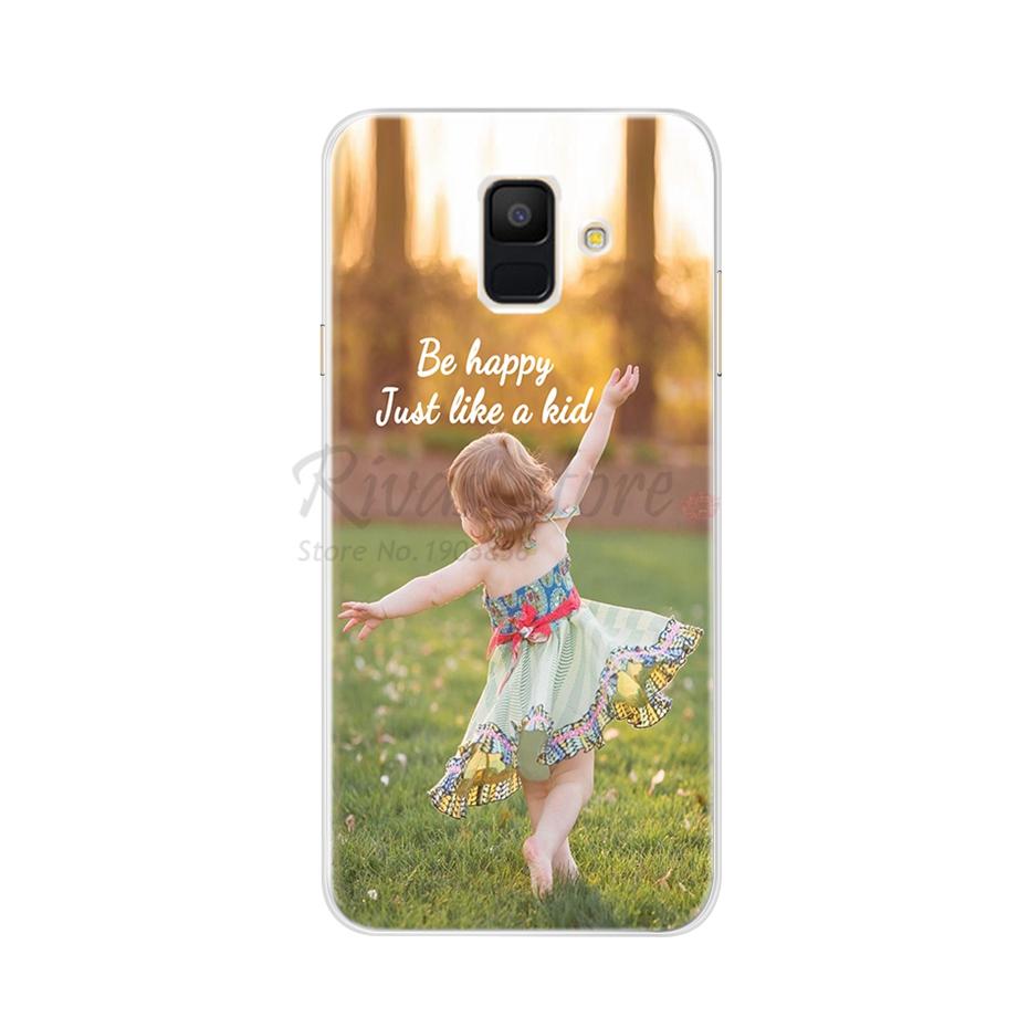 Case For Samsung Galaxy A6 2018 Transparent Cartoon Soft TPU Silicone Phone Cases Back Cover For Samsung Galaxy A6 A 6 Plus 2018
