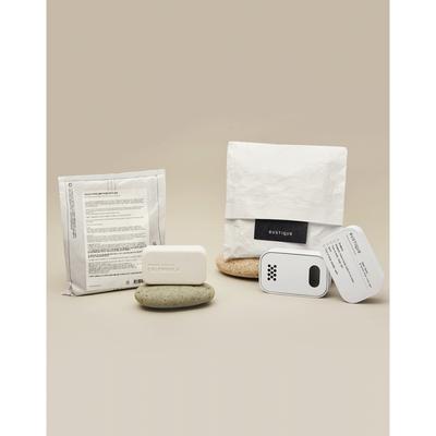 Set Sapone Naturale all'Argilla Bianca Amazzonica e Detergente Enzimatico in Polvere Include Custodia e Sacchetto Esclusivi