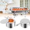 Partys Brennstoffbehälter Getränkehalter Buffetwärmer Wärmeschale Chafing Dish Brennstoffbehälter Chafing Dish Brenner Halter mit Deckel