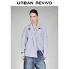 UR Women's Irregular Placket Cotton Shirt