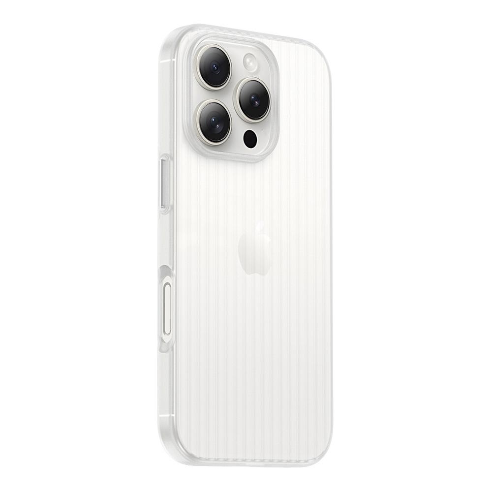 Applicable to Apple 17proMax matte corrugated pattern mobile phone case iPhone16 ultra-thin ice mist 15 anti-drop protective case
