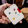 Tragbarer Würfel-Karten-Kartenwürfelwürfler Mechanischer Klicker Spielzeug Familienabend Casino-Themenparty Brettspiel