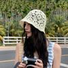 Hollow Woven Breathable Fisherman's Hat Children Summer Outing Sweet Versatile Leisure Sunscreen Sunshade Basin Hat Thin