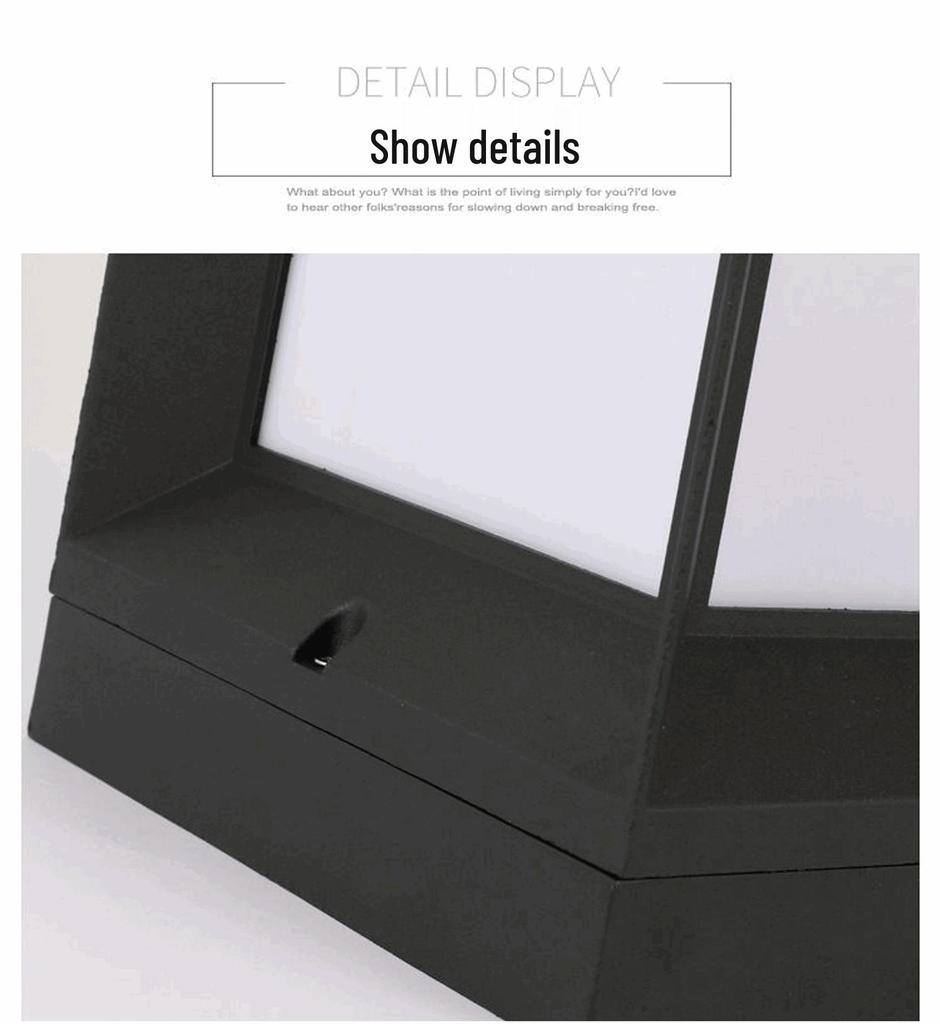 Waterproof Outdoor Solar LED Post Top Light for Gardens and Villas