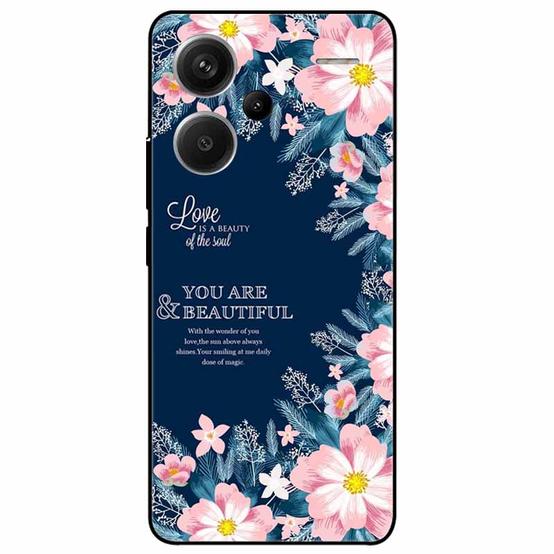 For Redmi Note 13 Pro Plus 5G Pro+ Case Soft Black Painted Cats TPU Funda For Xiaomi Redmi Note 13 Pro 5G Note13 Silicone Cover