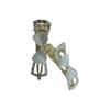 Cremefarbene Katzenaugen Schleife Haarspange - Retro Blume Hohl Damen Krallenclip Kopfschmuck Accessoire