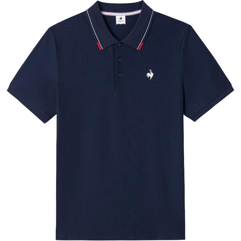 Le coq sportif Men s Three-Color Series Polo Shirt M