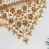 Hollow Design Embroidery Lace Bead Embroidery Gold Sequined Clothing Accessories DIY Application Mesh Texture