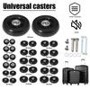 Flexible Travel Luggage Silent Casters 40-70mm Wheel Replacement Set  Suitcase Parts